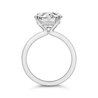 New Brilliance Lab Grown 5.00CT Diamond Solitaire Ring in 14K White Gold
