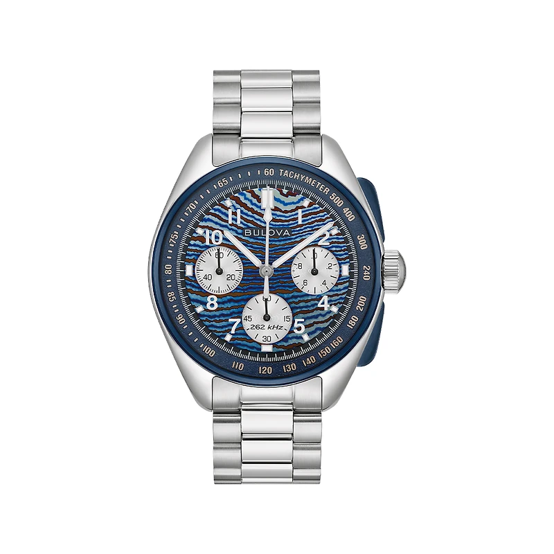 Bulova Men'S Lunar Pilot Blue Dial Chronograph Watch