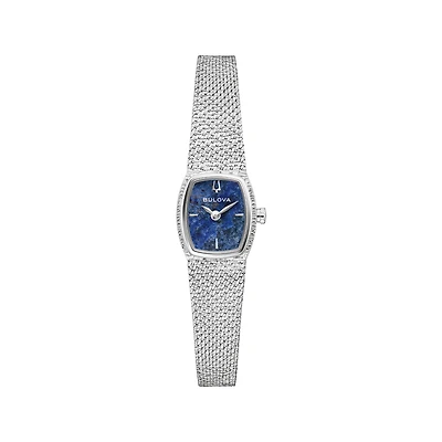 Bulova Women'S Goddess Of Time Blue Dial Watch