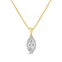 New Brilliance Lab Grown 0.85CTW Diamond Pendant in 10K Yellow & White Gold
