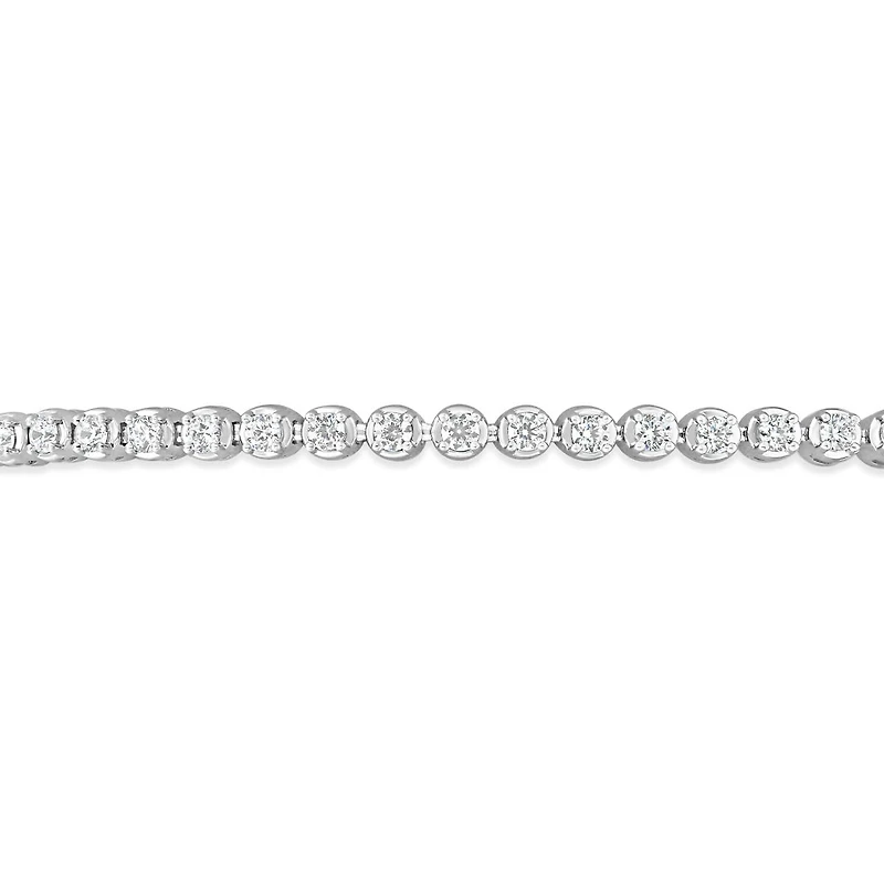 Lab Grown 0.50CTW Diamond Line Bracelet in Sterling Silver