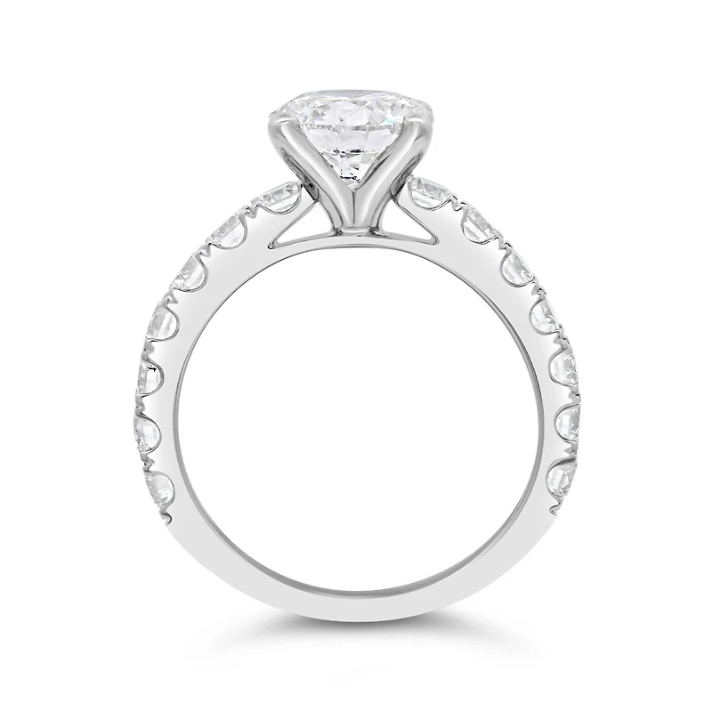 New Brilliance Lab Grown 5.00CTW Diamond Bridal Set in 14K White Gold