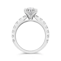 New Brilliance Lab Grown 5.00CTW Oval Diamond Bridal Set in 14K White Gold