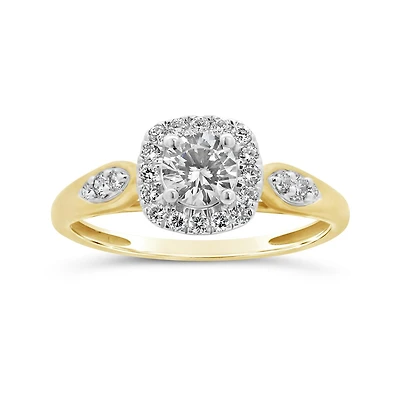 New Brilliance Lab Grown 0.70CTW Diamond Fashion Ring in 10K Yellow Gold