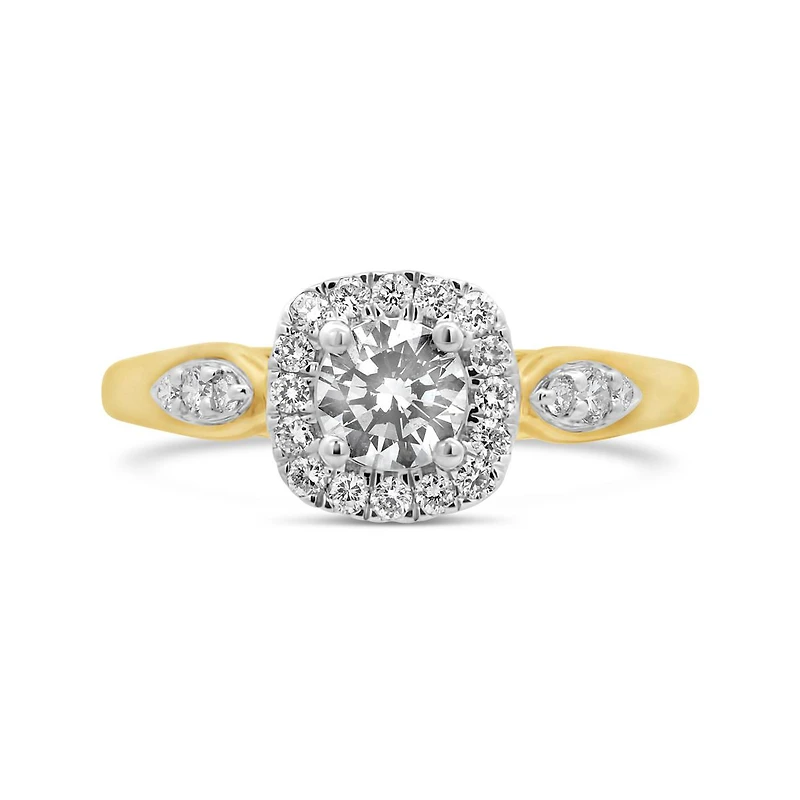New Brilliance Lab Grown 0.70CTW Diamond Fashion Ring in 10K Yellow Gold