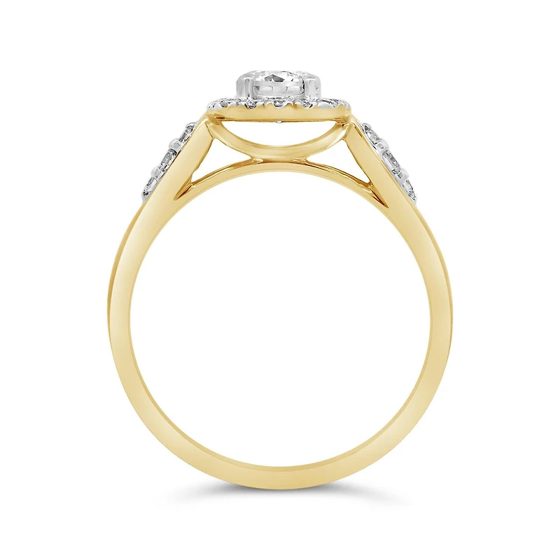 New Brilliance Lab Grown 0.70CTW Diamond Fashion Ring in 10K Yellow Gold