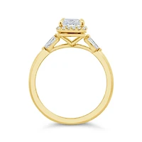 New Brilliance Lab Grown 2.43CTW Radiant Diamond Bridal Ring in 14K Yellow Gold
