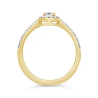 New Brilliance Lab Grown 0.37CTW Pear Diamond Ring in 10K Yellow Gold