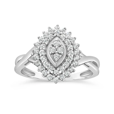 New Brilliance Lab Grown 0.50CTW Diamond Fashion Ring in Sterling Silver