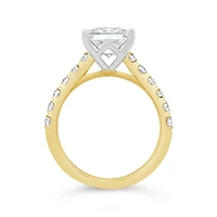 New Brilliance Lab Grown 3.57CTW Diamond Ring in 14K Yellow and White Gold