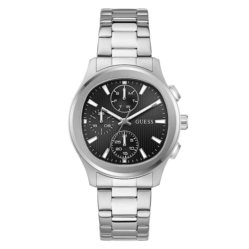 Guess Mens Silver Tone Palmer Watch