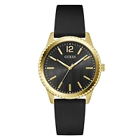 Guess Mens Black/Gunmetal/Grey Chip Watch