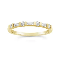 New Brilliance Lab Grown 0.25Ctw Diamond Band In 10K Yellow Gold