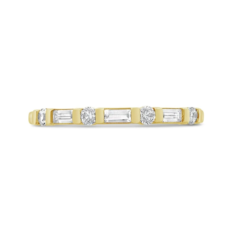 New Brilliance Lab Grown 0.25Ctw Diamond Band In 10K Yellow Gold