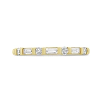 New Brilliance Lab Grown 0.25Ctw Diamond Band In 10K Yellow Gold