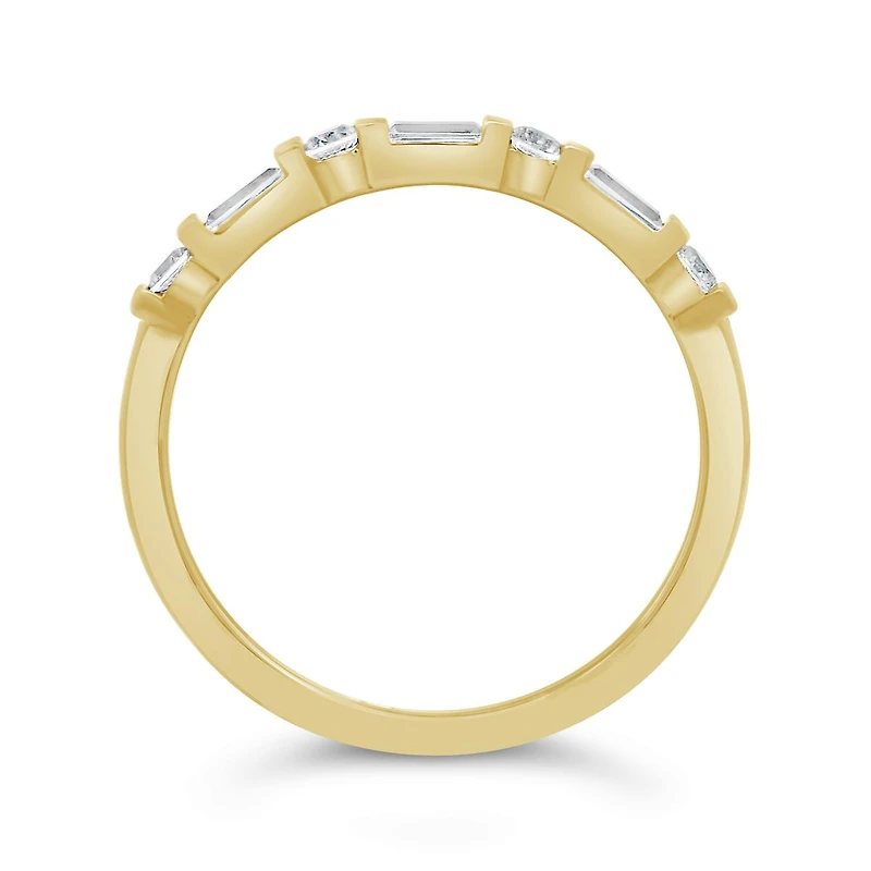 New Brilliance Lab Grown 0.25Ctw Diamond Band In 10K Yellow Gold