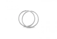 10K White Gold 0.8 x13mm Sleepers