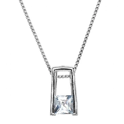 Elle 18" 5mm Cubic Zirconia Pendant