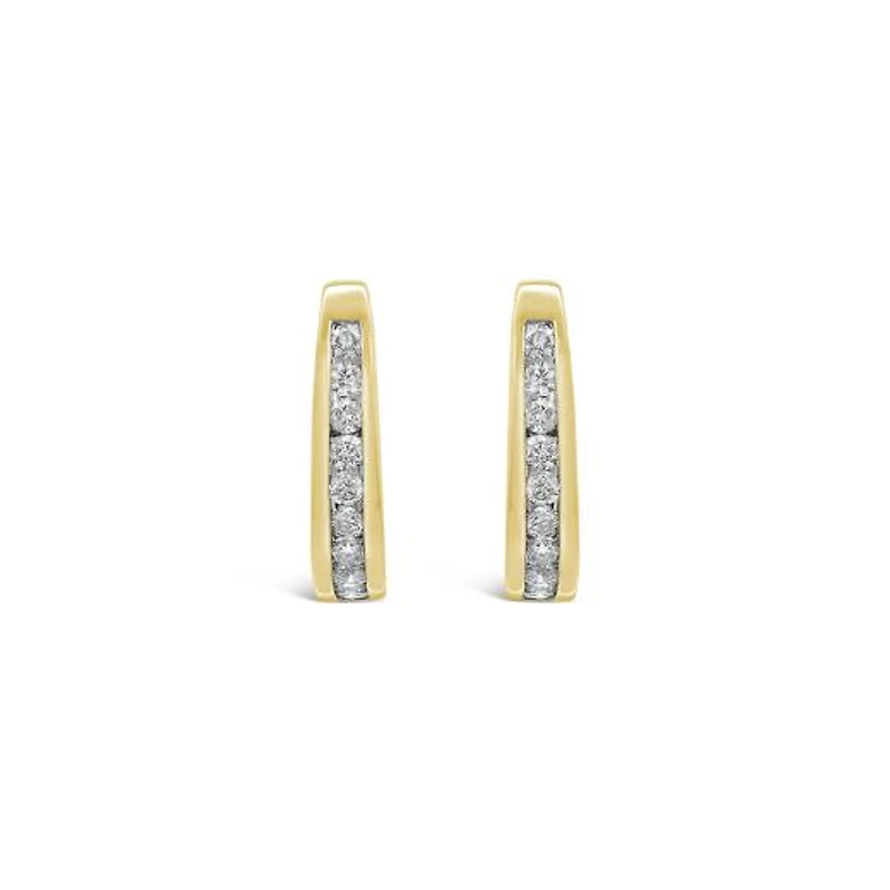 Infinity Yellow Gold 0.50CTW Diamond Earrings