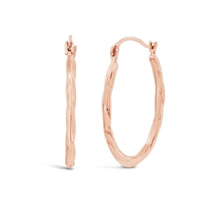 10K Yellow Gold 2x20mm Tube Earrings
