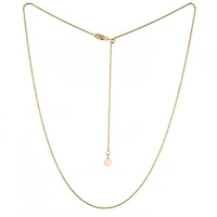 10K Yellow Gold Adjustable to 22" 1.4mm Sparkle Chain