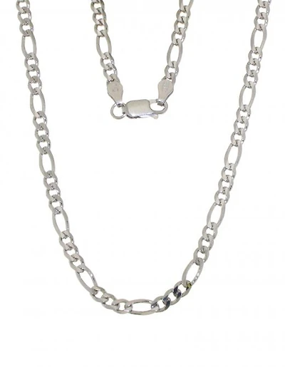 Sterling Silver 20" 4mm Figaro Chain