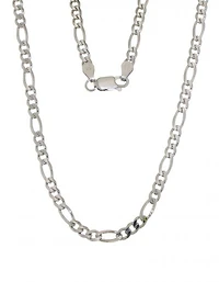 Sterling Silver 20" 4mm Figaro Chain