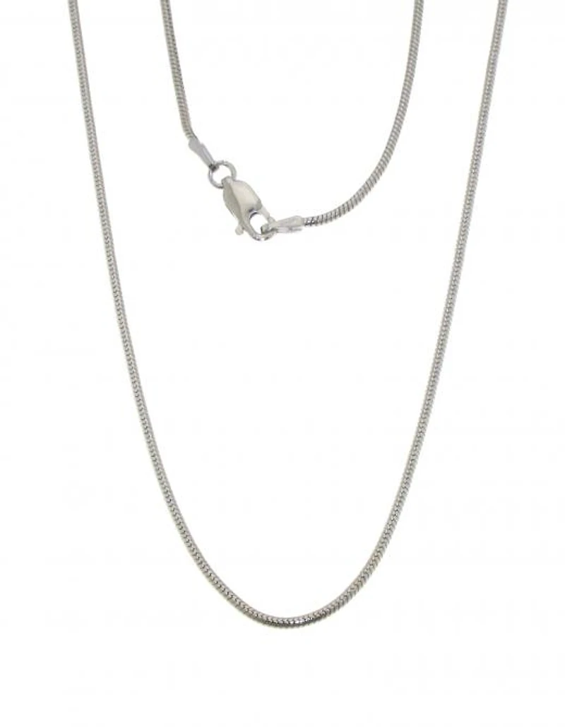 Sterling Silver 18" 1.4mm Round Magic Snake Chain