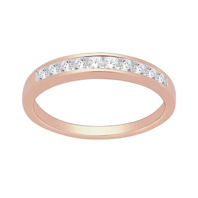 14K Rose Gold 0.25CTW Diamond Infinity Band