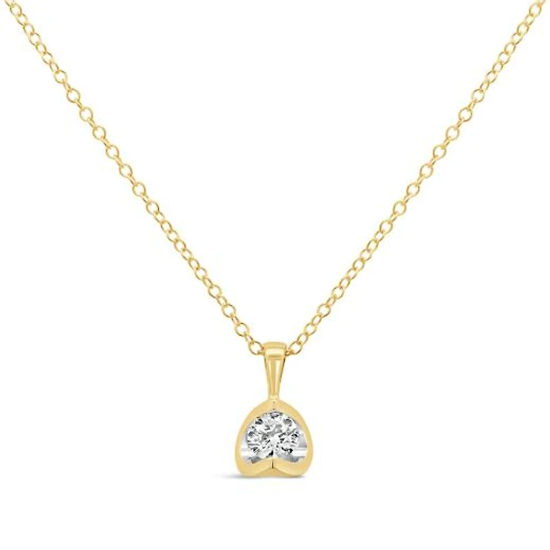 Glacier Fire 10K Yellow Gold 0.20CT Canadian Diamond Pendant