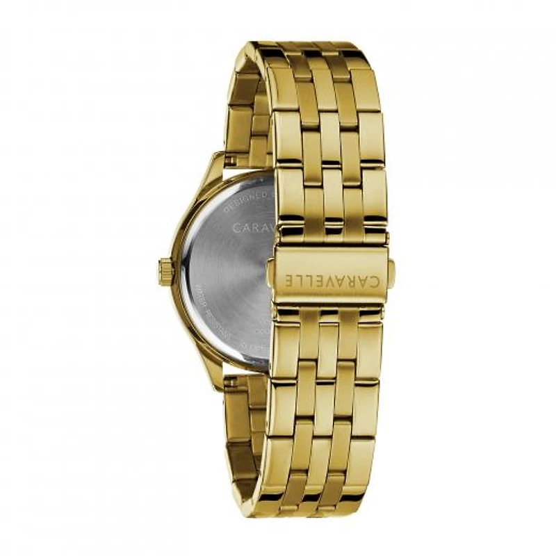Caravelle Men's Gold & Black Chronograph