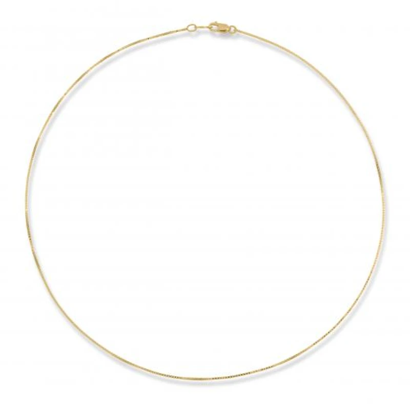 10K Yellow Gold 24" 2.2mm Semisolid Diamond Cut Box Chain