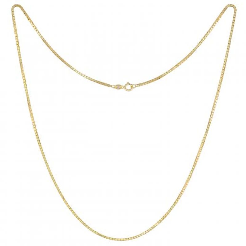 10K Yellow Gold 24" 2.2mm Semisolid Diamond Cut Box Chain