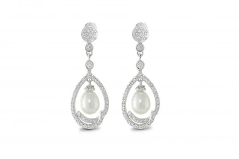 Sterling Silver Freshwater Pearl Earrings