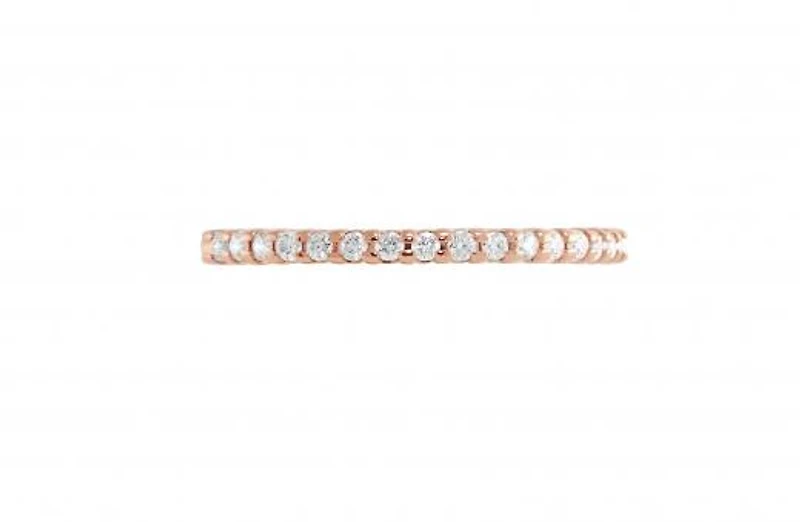 14K Rose Gold 0.15CTW Diamond Band