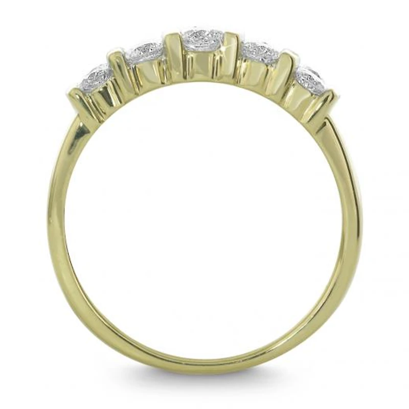 14K Yellow Gold 1.00CTW Diamond Anniversary Ring