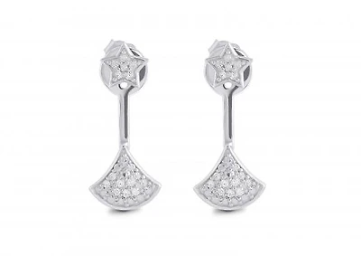 Sterling Silver Front Back Earrings