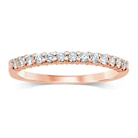 14K Rose Gold 0.25CTW Diamond Band