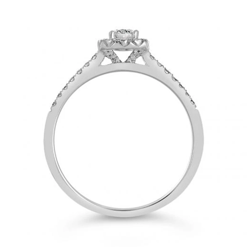 My Diamond Story 14K White Gold Bridal Ring 0.40CTW