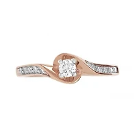 Glacier Fire 10K Rose Gold 0.20CTW Bridal Ring