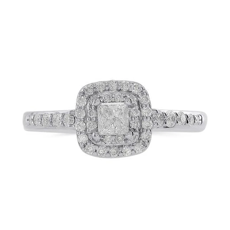 Glacier Fire 14K White Gold 0.50CTW Bridal Ring