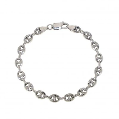Sterling Silver 7.5" 6.1mm Marina Bracelet
