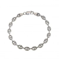 Sterling Silver 7.5" 6.1mm Marina Bracelet