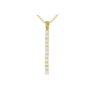 Line of Love 0.19CTW Diamond Pendant