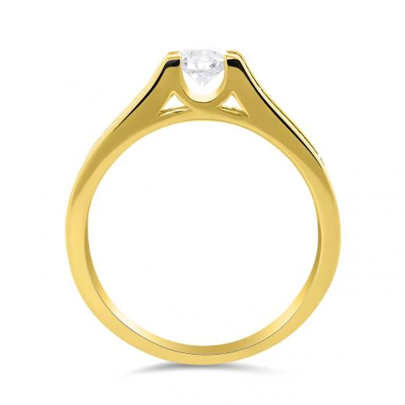 Glacier Fire Canadian Diamond 14K Yellow Gold 0.74CTW Bridal Ring