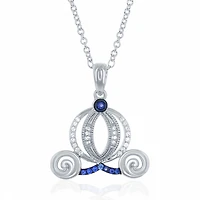 Enchanted Disney Cinderella Carriage 0.10CTW Pendant