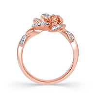 Enchanted Disney Belle 0.20CTW Diamond Rose Ring