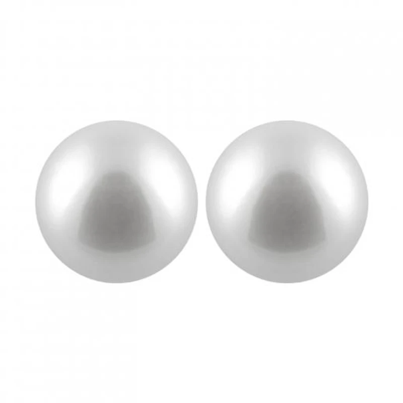 Large Pearl Stud Earrings