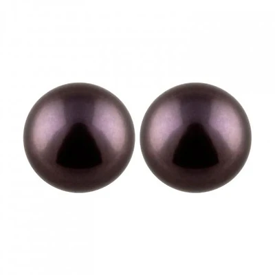 Large Pearl Stud Earrings