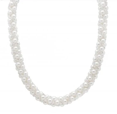 Braided Pearl Necklace